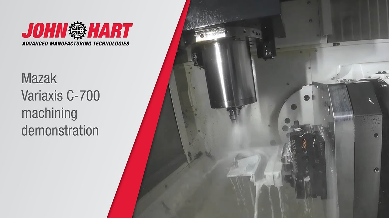 Mazak Variaxis C-700 machining demonstration - YouTube