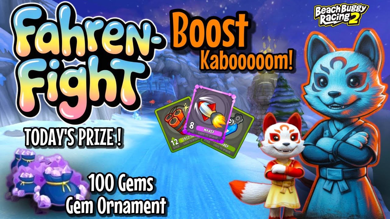 Fahren-Fight BBR2 "100Gems" Boost Kaboom Tournament | Rad Rod | Beach Buggy Racing 2