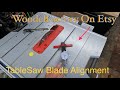 Table Saw Blade Alignment Jig from WoodelFactory on Etsy