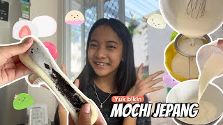 YUK BIKIN MOCHI JEPANG BARENG ZARA CUTE | Resep Mochi Lembut isi Cream Cheese
