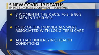 Greene County's five new COVID-19 deaths