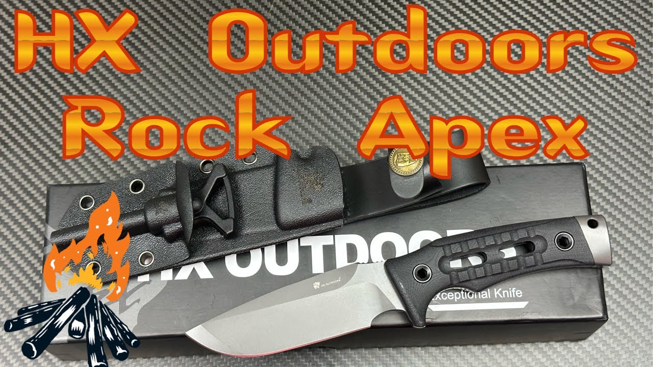 Нож с фиксированным лезвием HX Outdoors Rock Apex! Лезвие DC53!