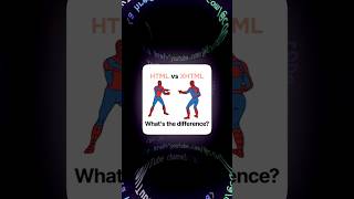 What's the difference between HTML and XHTML - HTML vs XHTML markup language #html #xhtml #CSS #web