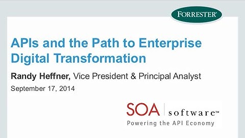 APIs and the Path to Enterprise Digital Transformation