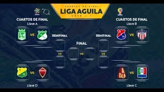 resultado liga aguila I 2018 - fecha 19 - Tablas - Definidas las llaves de la liga aguila