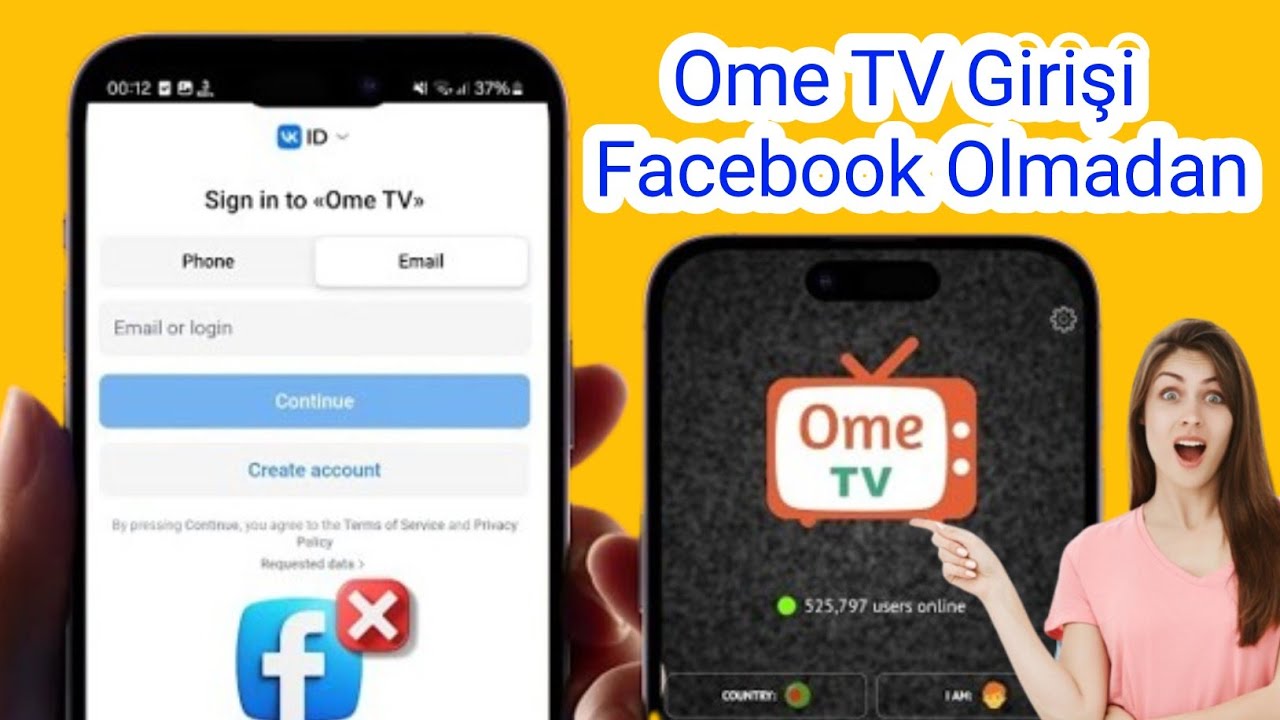 Facebook olmadan OmeTV'ye nasıl giriş yapılır | VK ile Ome TV girişi