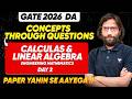 Engineering Mathematics for GATE DA | Calculus &amp; Linear Algebra – Concepts Through Questions | Day 2
