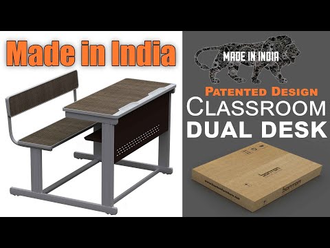 Made in INDIA Classroom dual desk, Patented Design. #AtamnirbharBharat