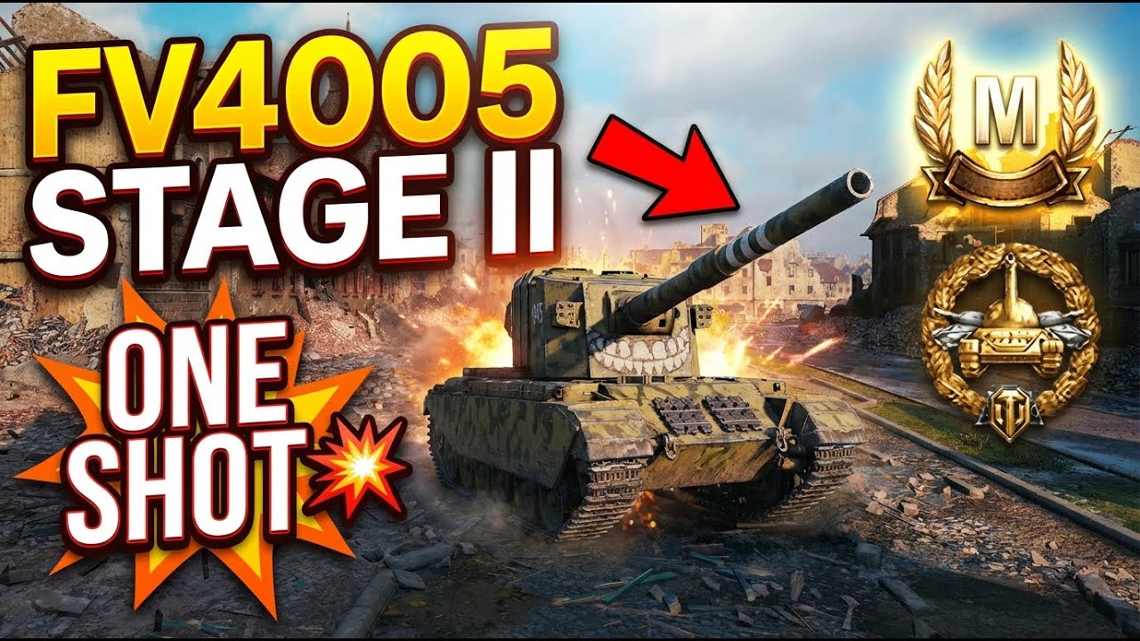 FV4005 Stage II One-Shot Monster in World of Tanks #worldoftanks  #fv4005#oneshot#bigdamage