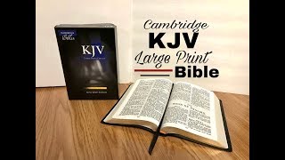 Unboxing the Cambridge Large Print KJV Bible in French Morocco Leather