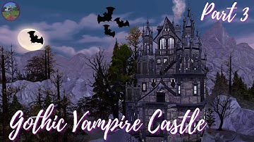 Gothic Vampire Castle PART 3 - Struggling with STAIRS || The Sims 4 Speed Build