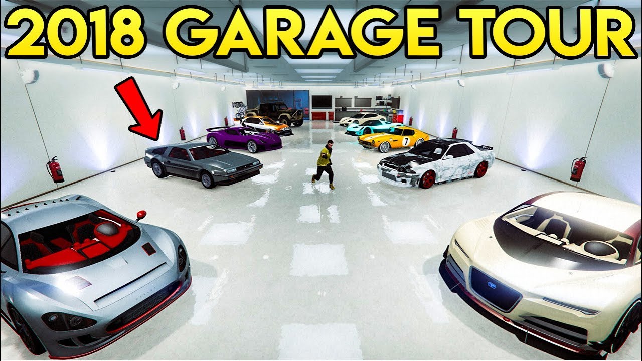 My 18 Updated Garage Tour In Gta Online Over 1 Vehicles Youtube