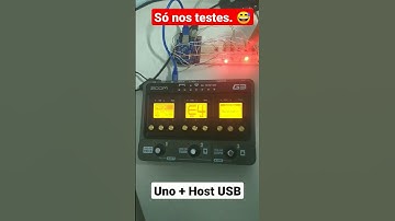 Chegou a plaquinha Host Shield USB pro Arduíno, e já lancei um teste. Mais projetos a caminho. . .