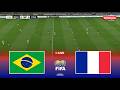 🔴LIVE : BRAZIL vs FRANCE - International Friendly football 2026 | Pes 21 Simulation Gameplay