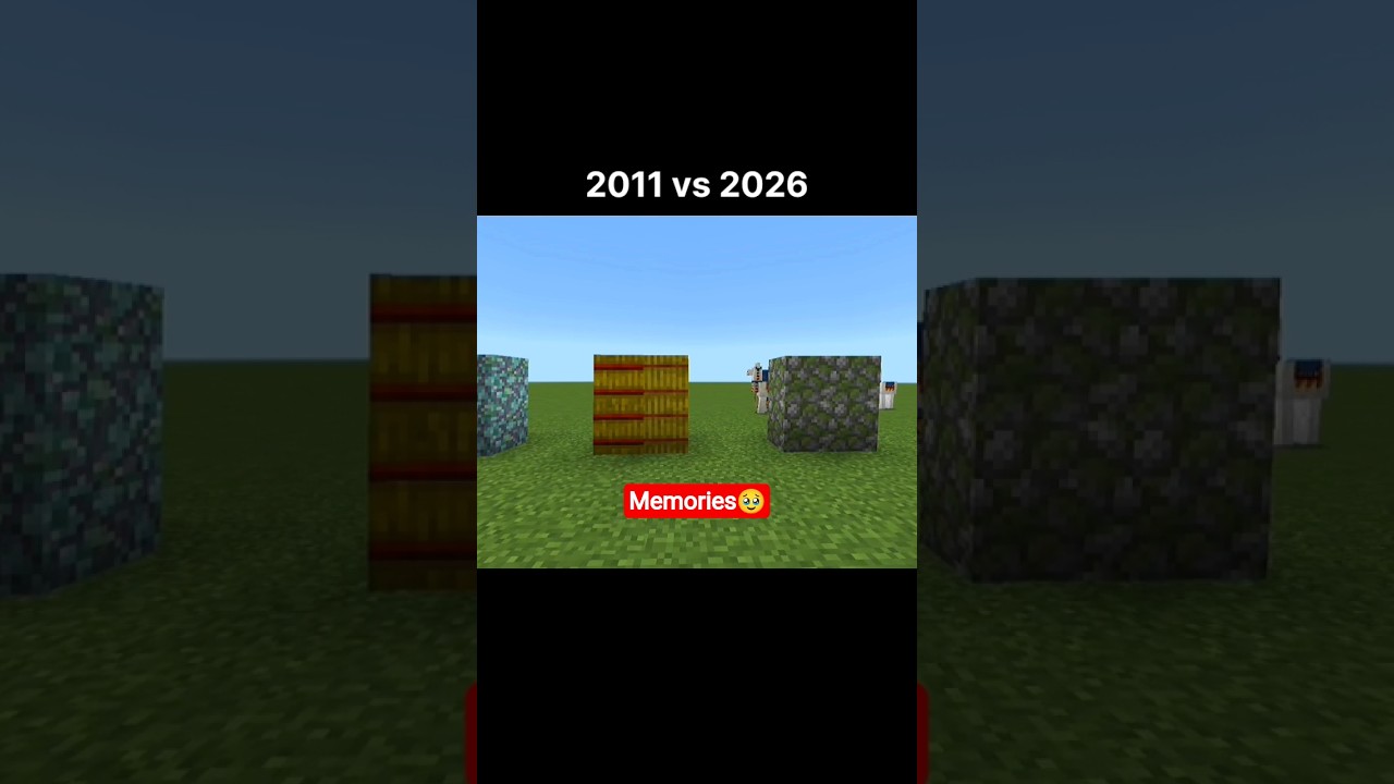 minecraft Old vs New blocks 🥹