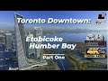 Downtown Toronto Etobicoke Lake Ontario drone footage Lakeshore 4k