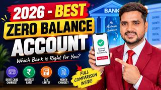 Top 5 Best Zero Balance Bank Account 2026 | Zero Balance Khata Kaise Khole
