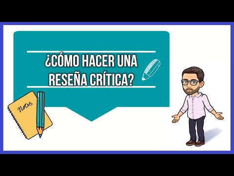 Video: Cómo Escribir Críticas