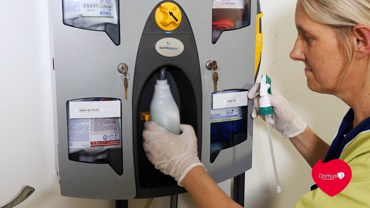 Préparation chariot Bio-nettoyage