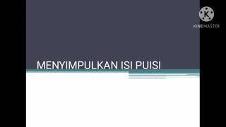 Materi Menyimpulkan Isi Puisi