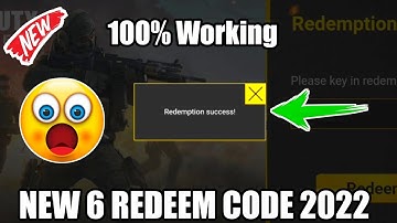 *New* 6 Working Redeem code codm 2022 | cod mobile Redeem code | codm Redeem code 2022 Garena