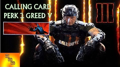Call Of Duty Black Ops 3 - PERK 1 GREED V (Calling Card) How To Get It!