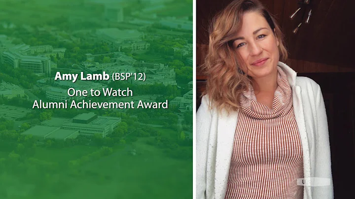 Amy Lamb - USask One to Watch Alumni Achievement A...