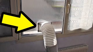 Kit de plaque d'étanchéité pour fenêtre de climatiseur Support de joint en  PVC pour fenêtre de remplacement pour kit de ventilation AC coulissant ?  Pour tuyau d'échappement de climatiseur portable 