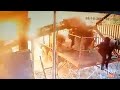 Момент взрыва на производстве пороха в Рязанской области
