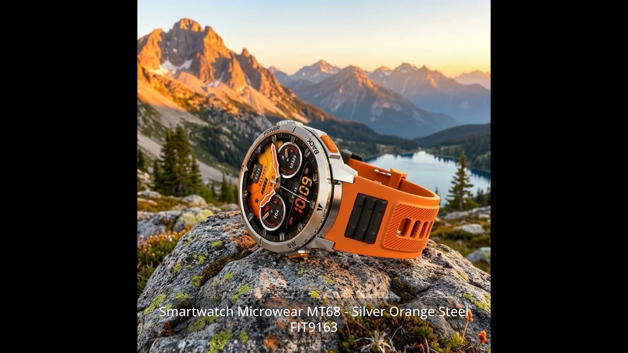 Βίντεο προϊόντος: Smartwatch Microwear MT68 - Black Orange (1)