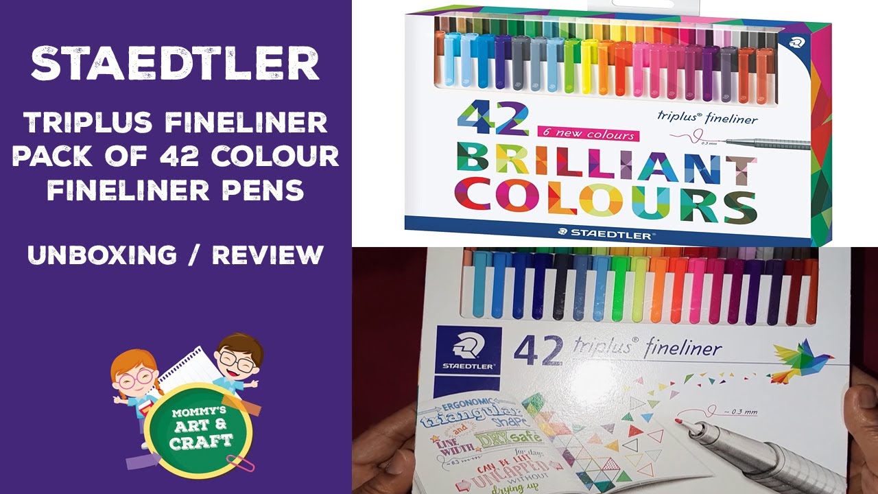 Staedtler Triplus fineliner pack of 42 colour fineliner pens Review