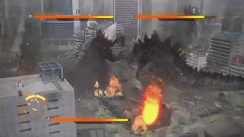 GODZILLA PS4 : Godzilla 2014 vs SpaceGodzilla and Gigan