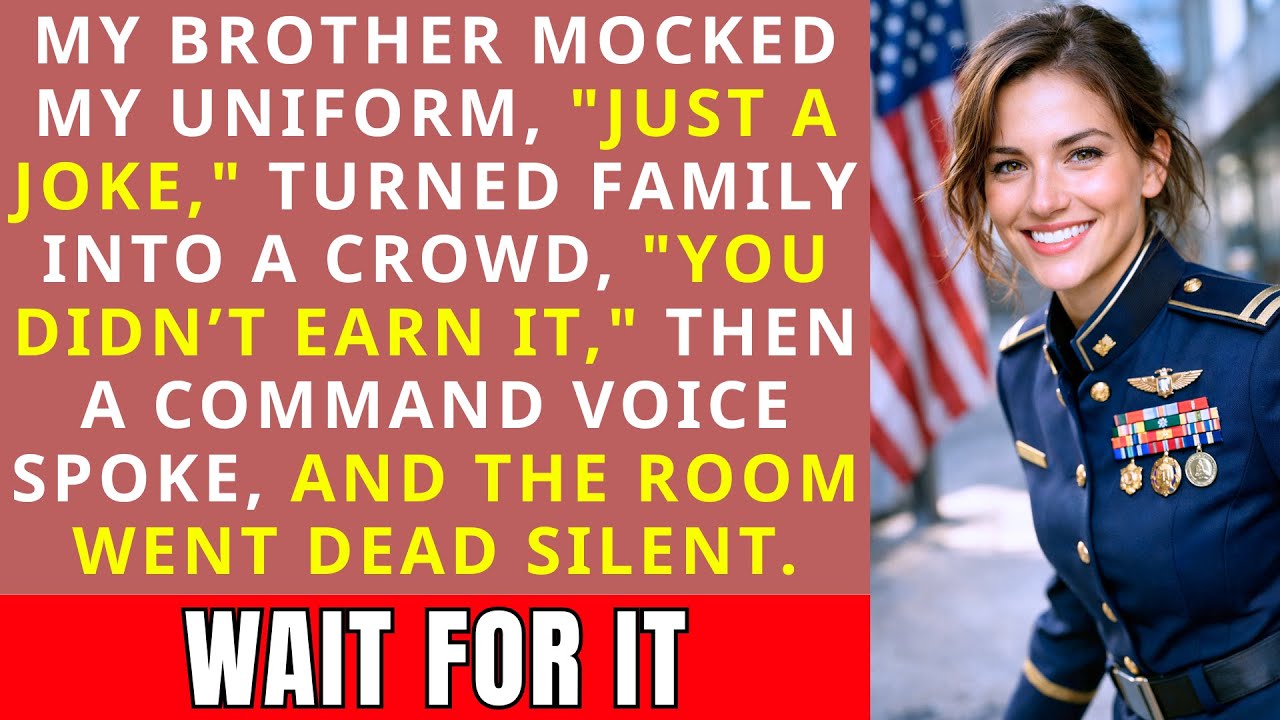 My Brother Tried to Humiliate Me in Uniform — 10 Seconds Later, He Realized Who I Was