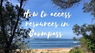 How to access resources from your class page on Compass?