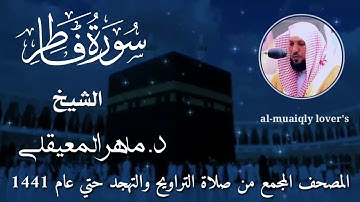 35-سورة فاطر Surat Fatir المصحف المجمع من صلاة التراويح والتهجد حتى عام 1441 الشيخ ماهر المعيقلي