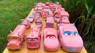 Clean up muddy minicars & disney pixar car convoys! Play in the garden