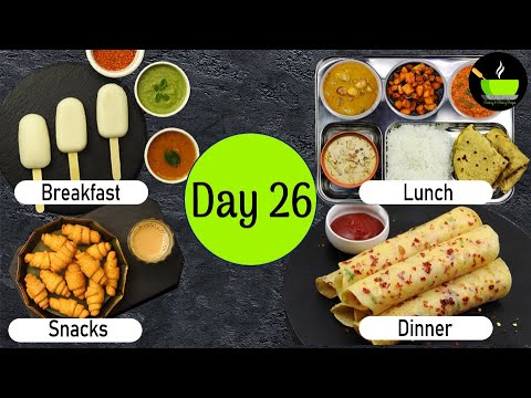 One-Day Meal Plan | Breakfast Lunch And Dinner Plan | Healthy Indian Meal Plan Day - 26| Easy Recipe | She Cooks