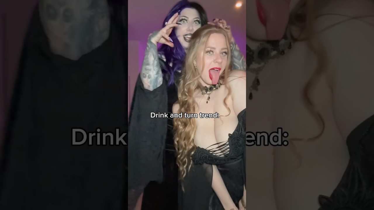 (Part 1/3) the shot trend😂 we tried!! @nenasmind #trends #failvideos #vampiregirl