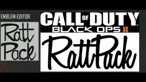 BO2/3 & WW2 - "RattPack" Emblem Tutorial (Logic)