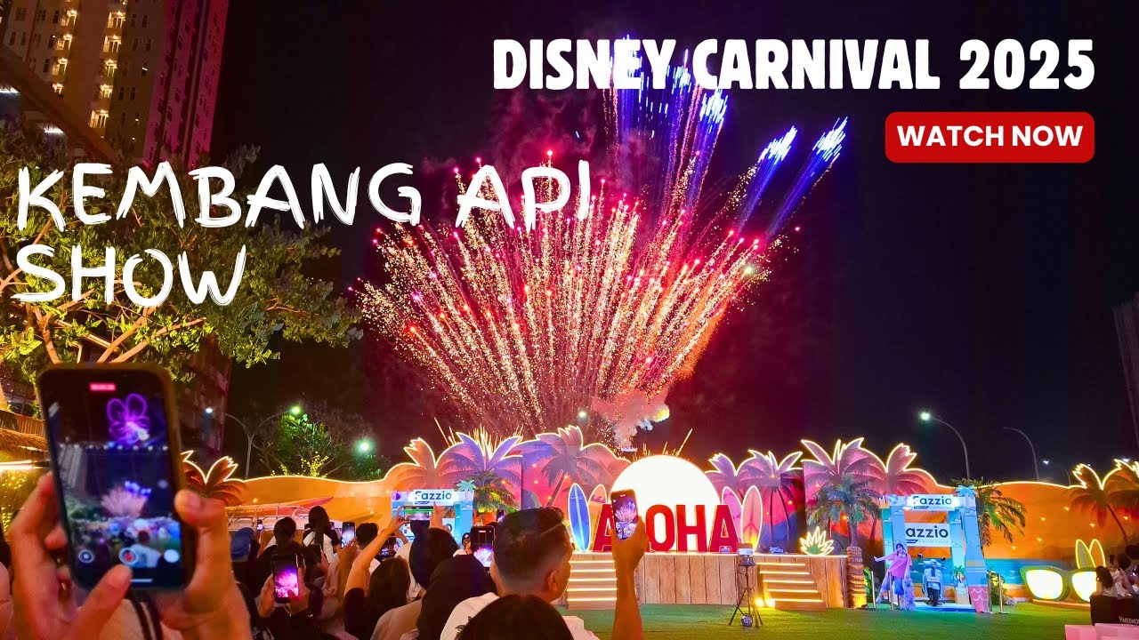MEGAHNYA PERTUNJUKAN KEMBANG API DISNEY CARNIVAL 2025 PAKUWON CITY- RIBUAN PENGUNJUNG LANGSUNG KAGUM