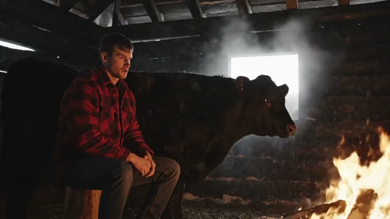 One day a cow 71 c 24 house extreme winter Survival