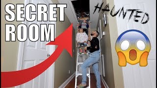 EXPLORING THE SECRET ROOM IN NEW HOUSE!!! *haunted*