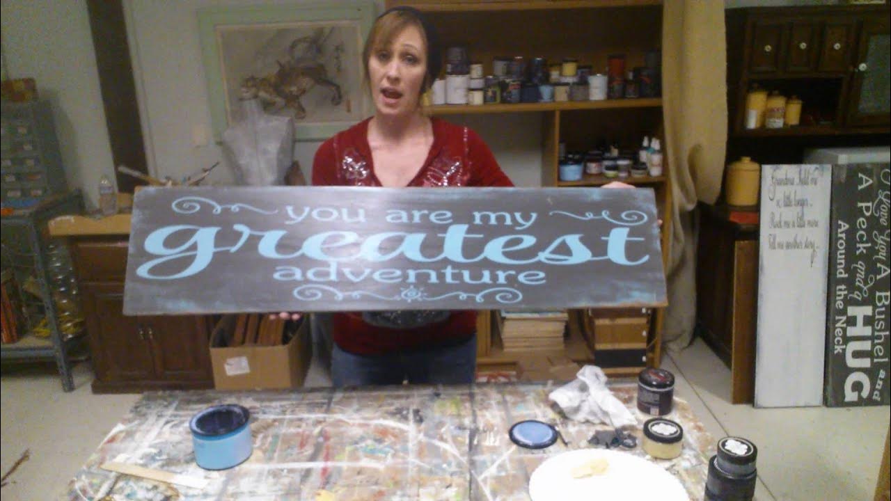How to paint wood signs YouTube
