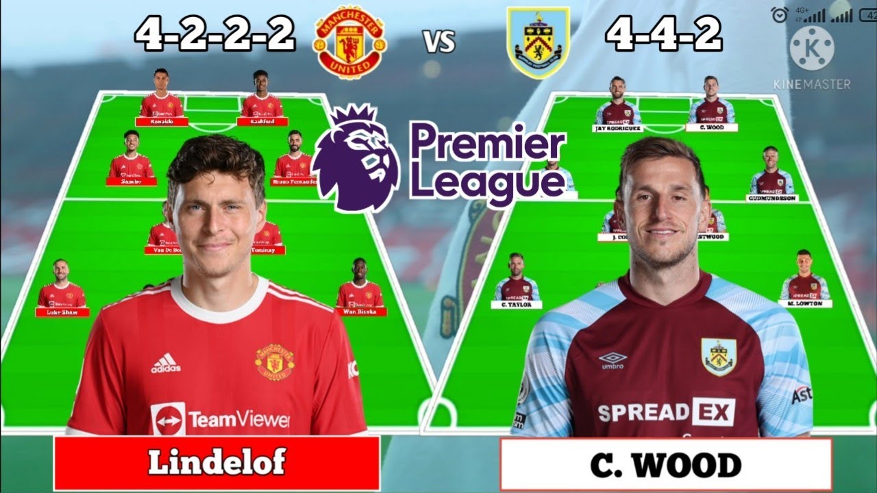 Starting Line Up Manchester United Vs Burnley Starting Line up Manchester United vs Burnley ~ Matchday 20 Premier