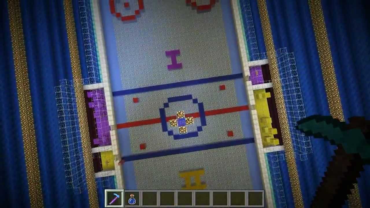 Minecraft Hockey Minigame! YouTube
