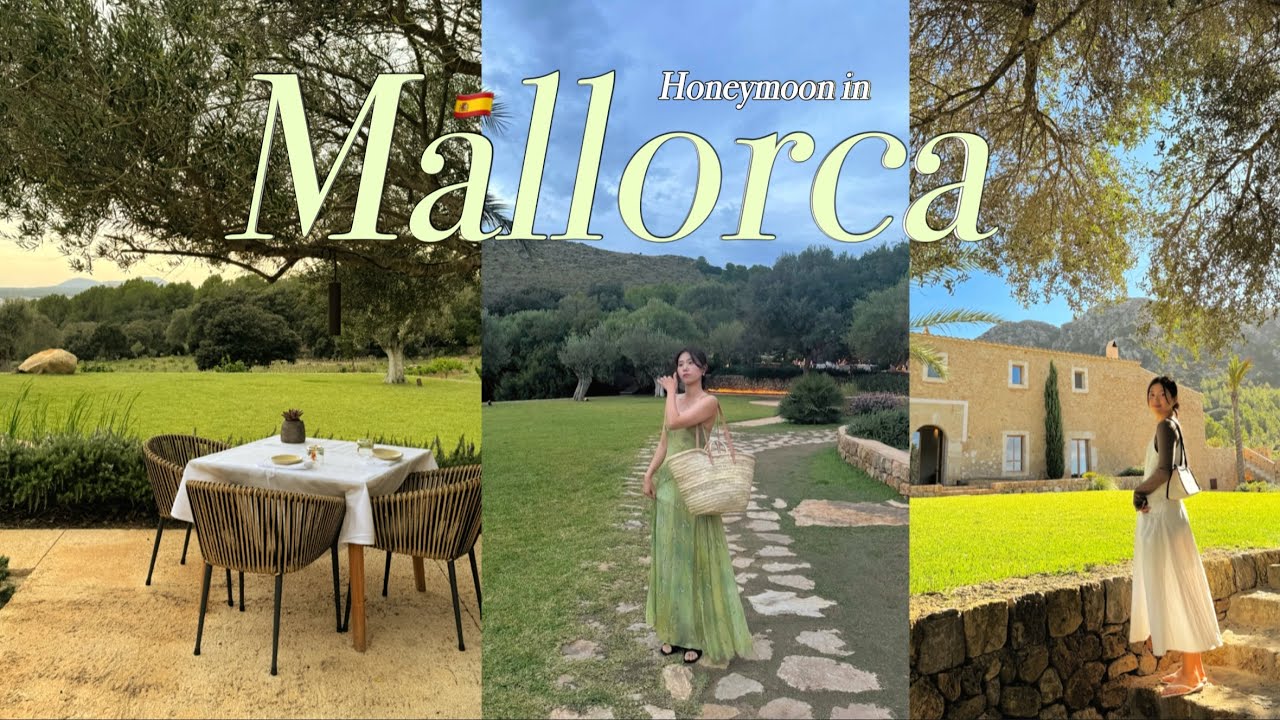 [🇪🇸스페인 신혼여행 Vlog ep] 10월의 마요르카 숲속 숙소의 하루ﾟ･ ✿ 🤎🏠.마요르카 바다추천.바르셀로나 뷰맛집 호텔.스페인 꿀대구 찐맛집! 
