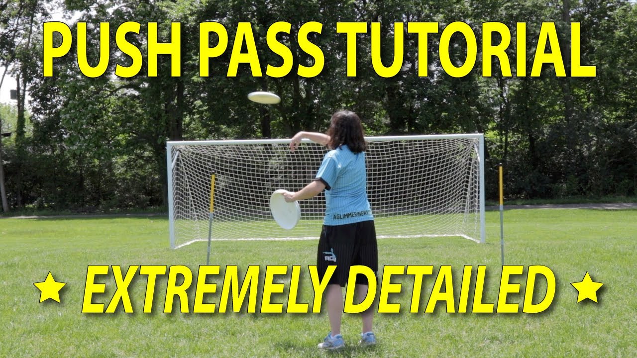 Ultimate Frisbee Throws Push Pass Tutorial YouTube
