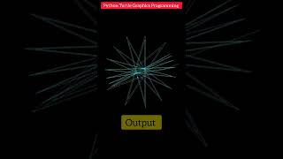 Draw a Unique shape using Python Turtle Graphics Programming in Just 9 line of Code #python #coding