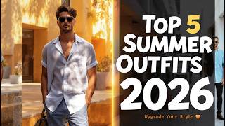 Top 5 Summer Outfits for Men 2026 🔥 Look Stylish & Effortless