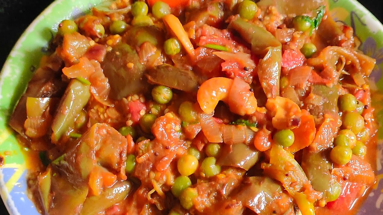 How to make brinjal green peas curry in South Indian YouTube
